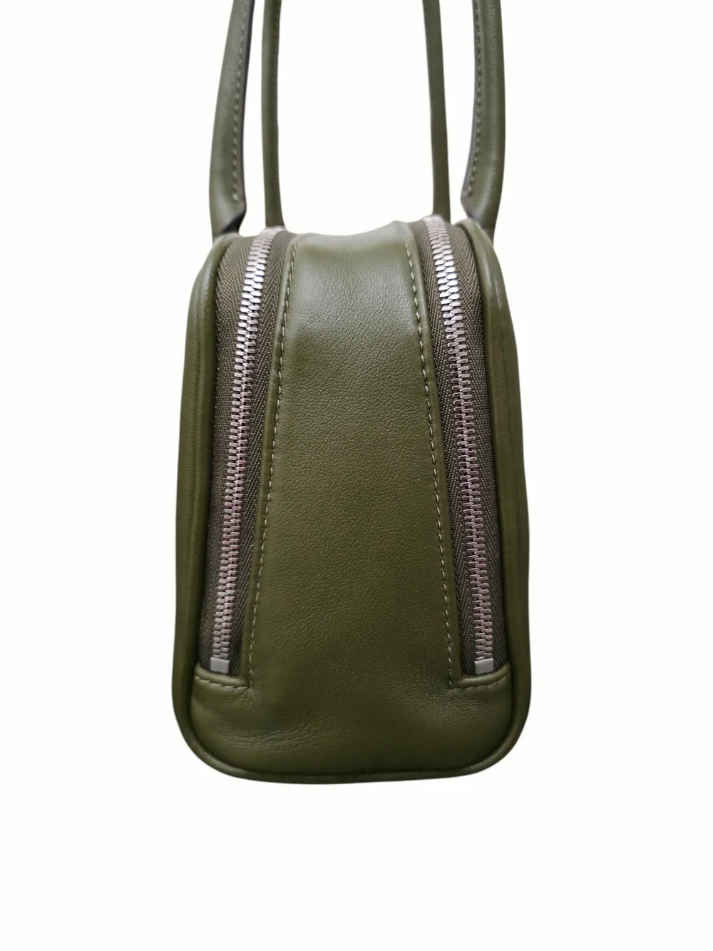 Tory Burch Marshmallow Satchel Basil Green Leather Bag